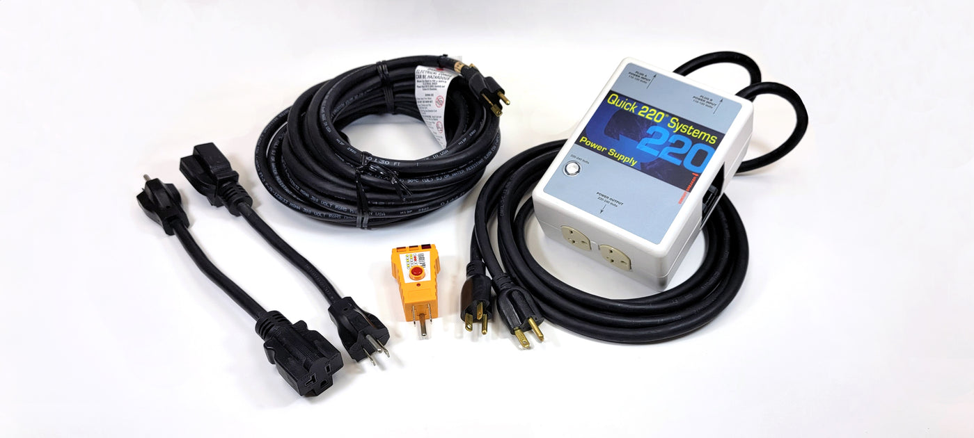 Model A220-20D plus 2 adapter cords, 1 extension cord | Quick 220