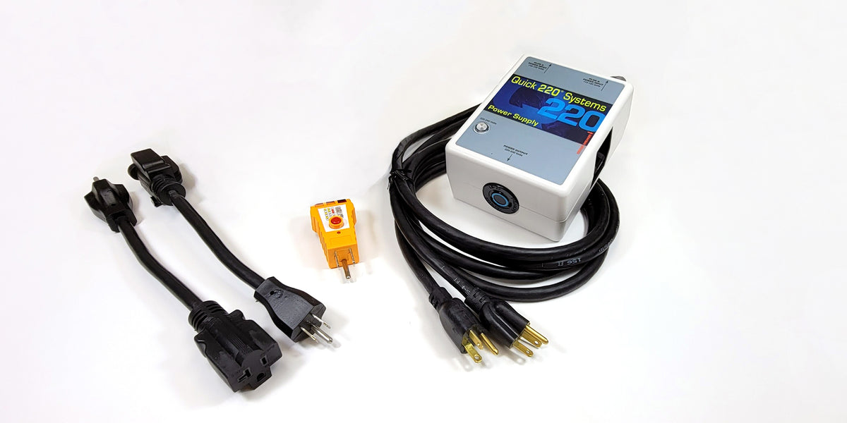 Model A220-20L plus 2 adapter cords | Quick 220 Electrical Systems